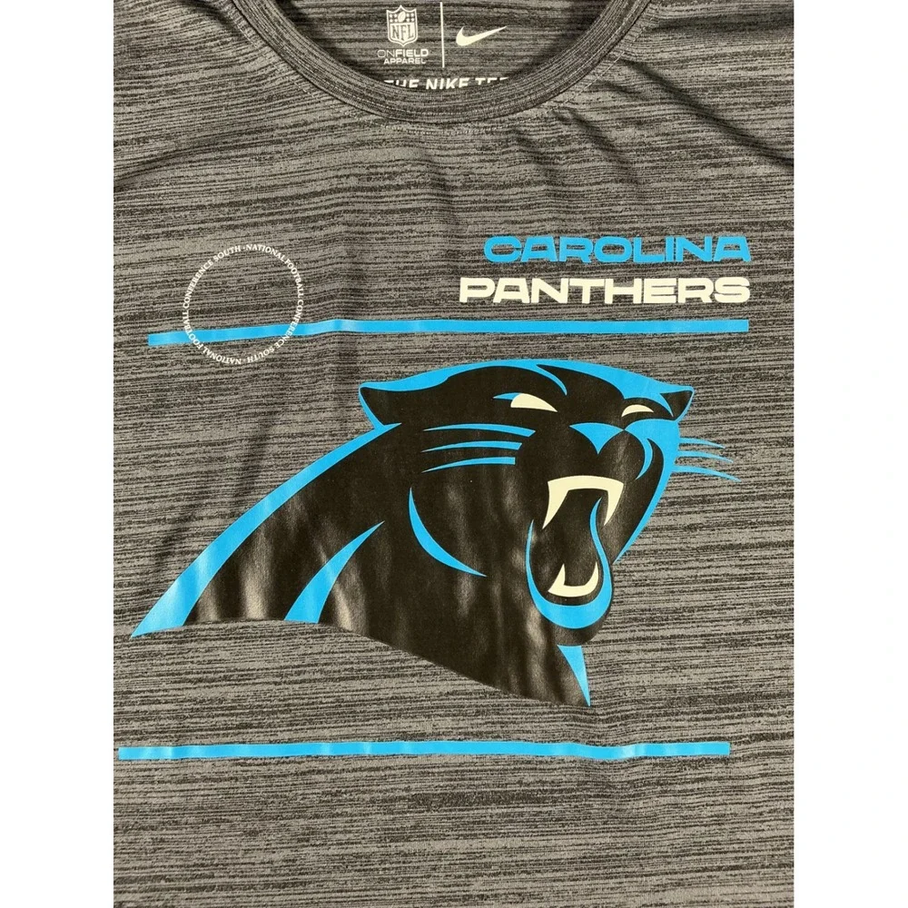 Nike Carolina Panthers Dri-FIT Youth Gray NFL On-Field Size L